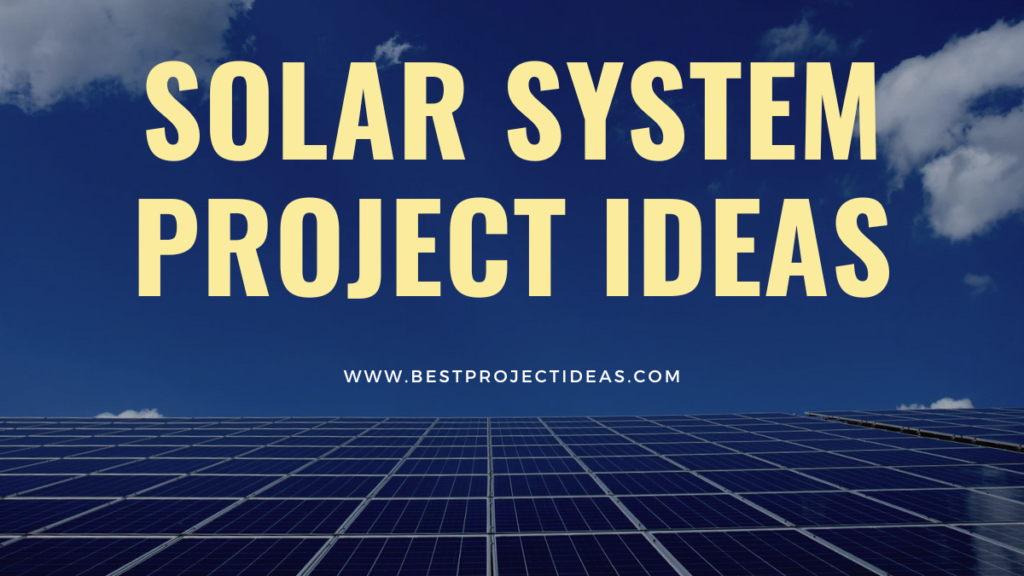 Solar System Project Ideas