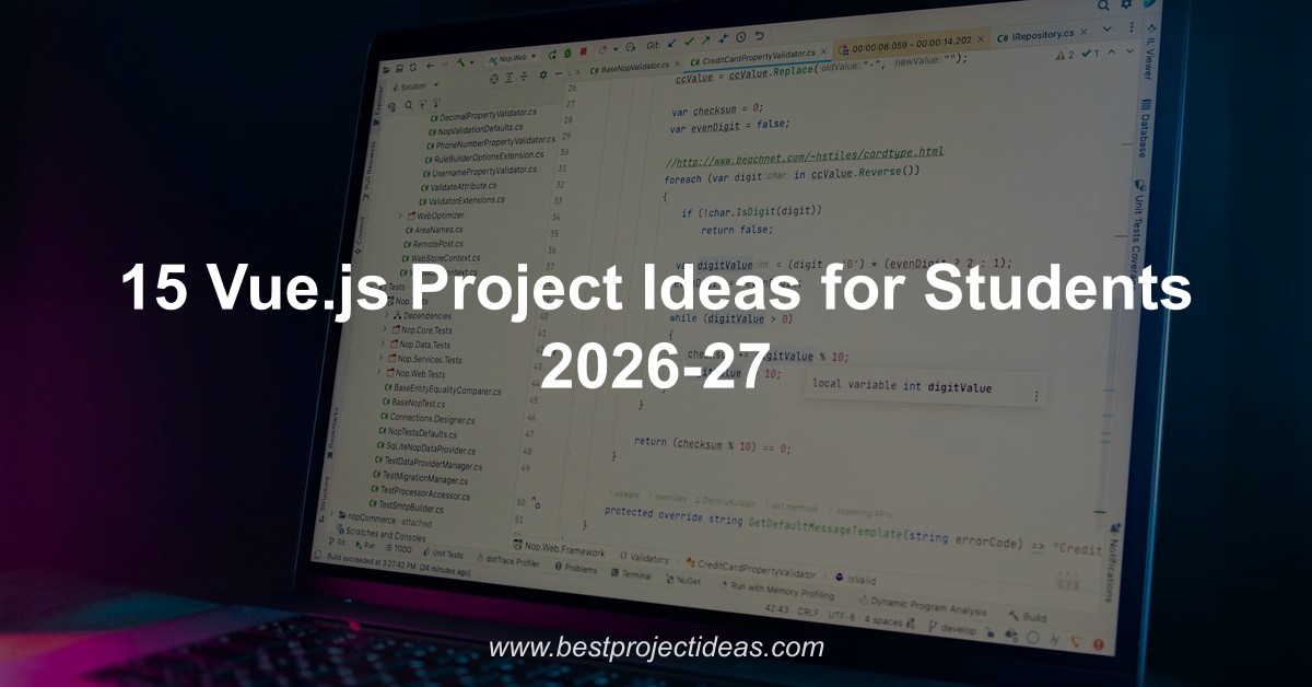 15 Vue.js Project Ideas for Students 2026-27
