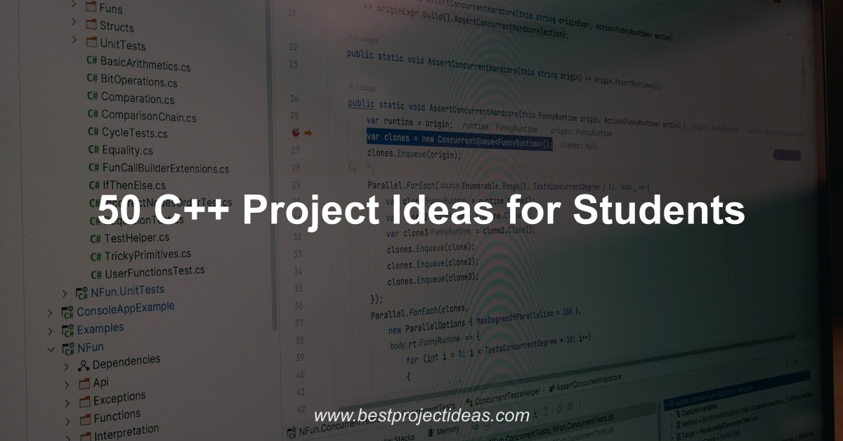 C++ Project Ideas